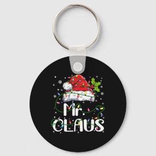 Llavero Sr. Y Sra. Claus Parejas Navidades Pajama