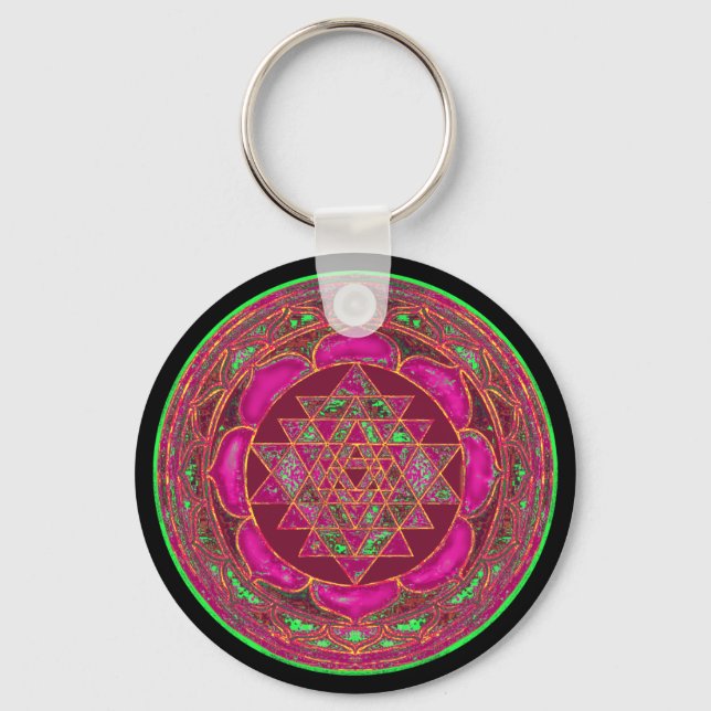 Llavero Sri Lakshmi Yantra Mandala (Anverso)