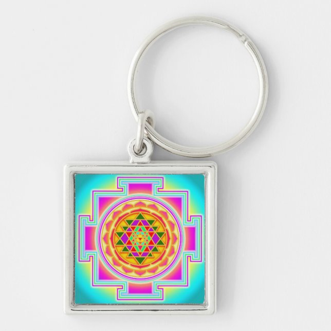 Llavero Sri Yantra Sacred Geometry (Frente)