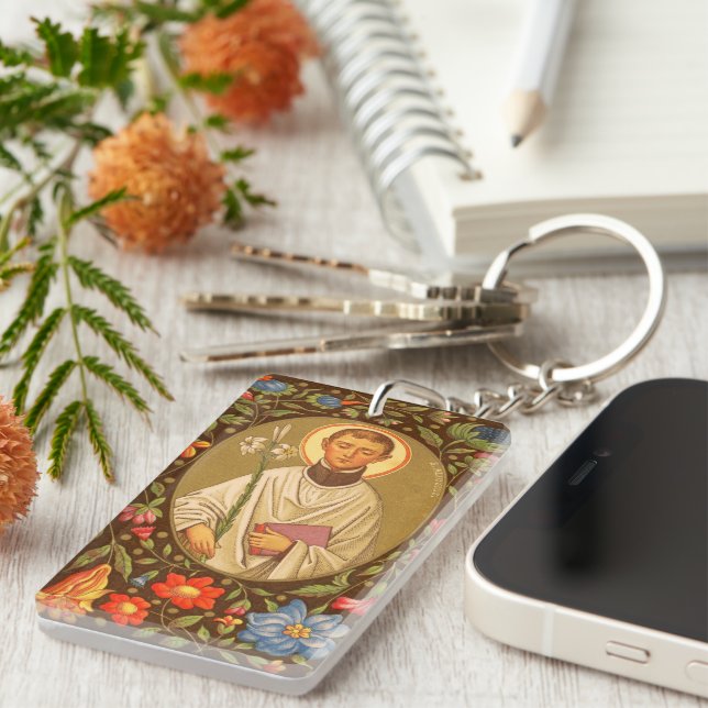 Llavero St. Aloysius Gonzaga (PM 01) Imagen individual (Frente Derecha)