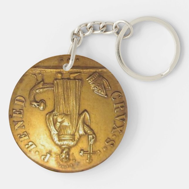 Llavero St Benedict medal Keychain (Atrás)