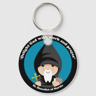 Llavero St Benedict of Nursia