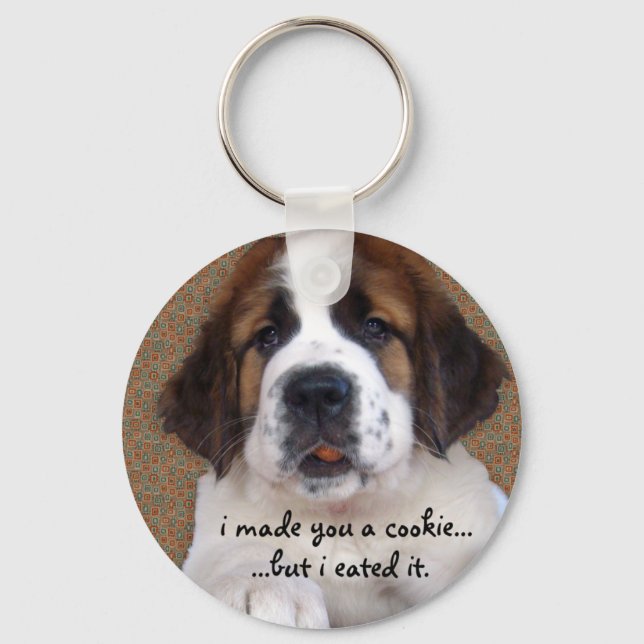 Llavero St Bernard Puppy Cookie (Anverso)