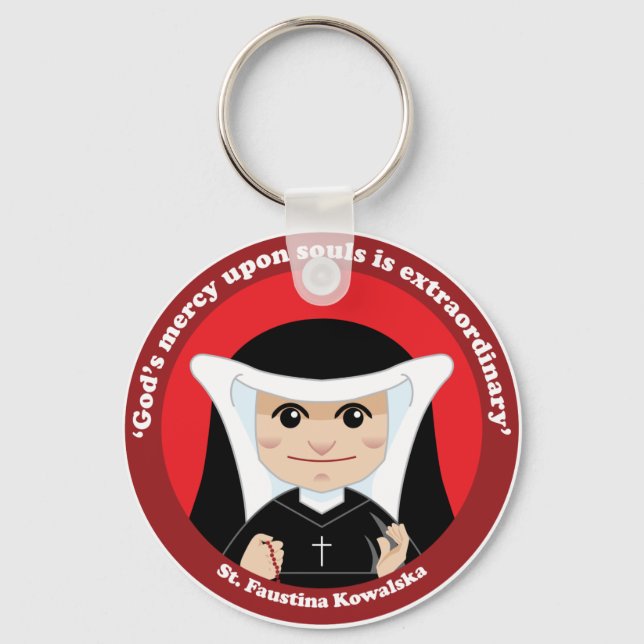 Llavero St. Faustina Kowalska (Anverso)