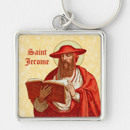 Llavero St. Jerome como cardenal con libro (P 004)