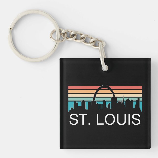LLAVERO ST. LOUIS MISSOURI VINTAGE SKYLINE SUNSET (Frente)