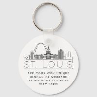 St. Louis Stylized Skyline | Custom Slogan