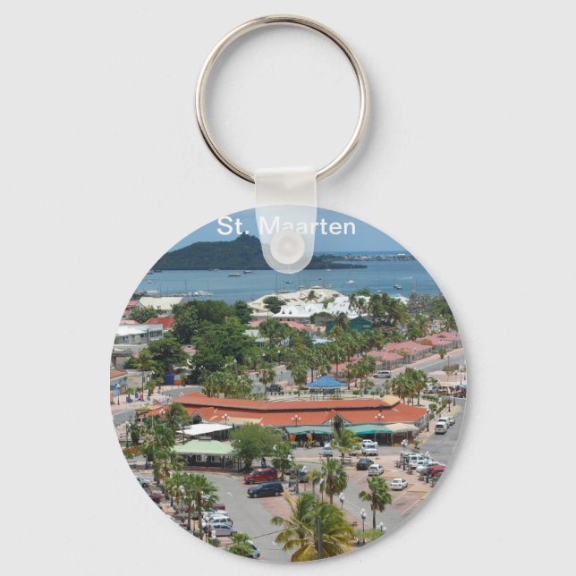Llavero St. Maarten - Bahía Marigot (Anverso)