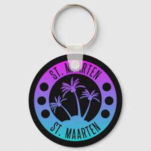 Llavero St. Maarten Blue Gradient Sint Martin