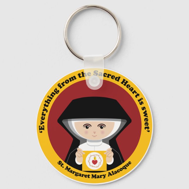 Llavero St. Margaret Mary Alacoque (Anverso)