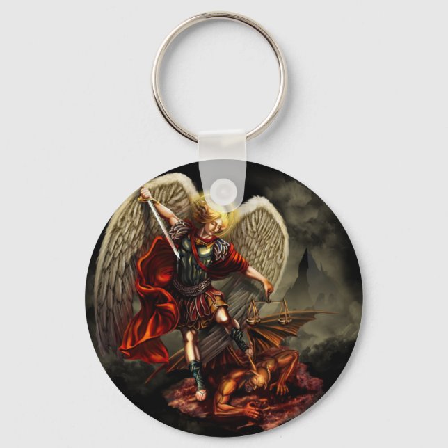 Llavero St. Michael el Archangel (Anverso)
