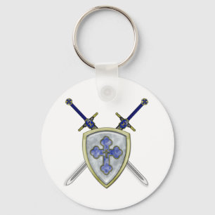 Llavero St Michael - Espadas y Escudo