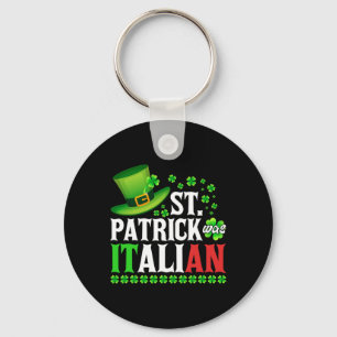 Llavero St Patrick fue el italiano Gorra del Día de San Pa