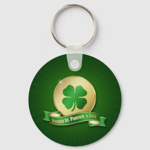 Llavero St. Patrick's Day Coin Shamrock