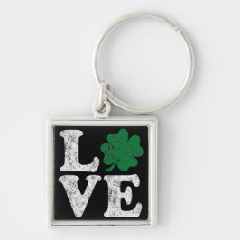 Llavero St Patrick's Day LOVE Shamrock Irish