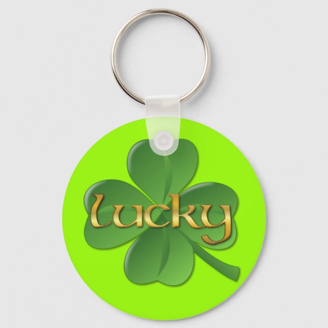 Llavero St. Patrick's Day Lucky Shamrock (Anverso)