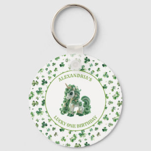 Llavero St Patricks Lucky One Unicorn Keychain