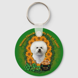Llavero St Patricks - mina de oro - Bichon Frise
