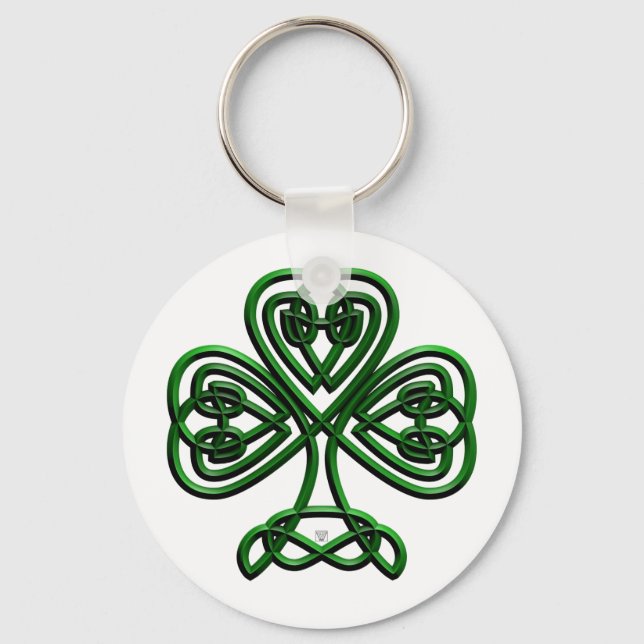 Llavero St Patrics Day Green Shamrock (Anverso)