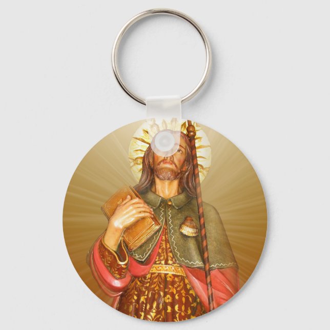 Llavero St. Rocco - San Rocco - Cadena Keychain de St. Roc (Anverso)