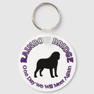 LLAVERO ST. SAINT BERNARD RAINBOW BRIDGE SYMPATHY KEYCHAIN
