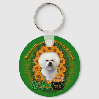 Llavero Sta Patrones - Oro-Frisia de Bichon