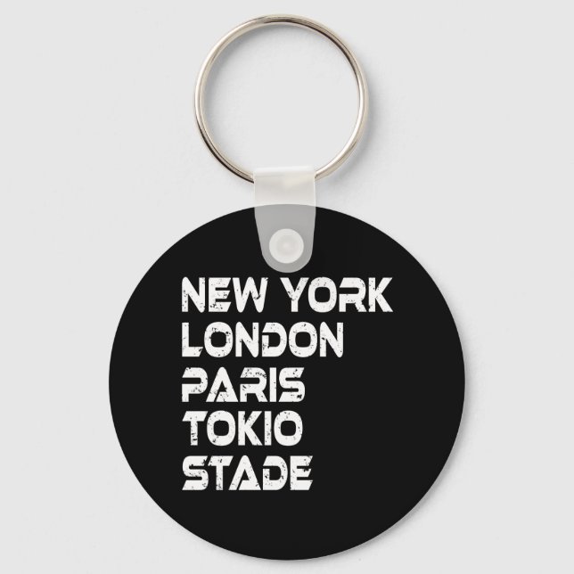 Llavero Stade Nueva York Londres Tokio Paris Anhänger (Anverso)