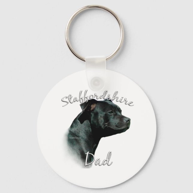 Llavero Staffordshire Bull Terrier Dad 2 (Anverso)