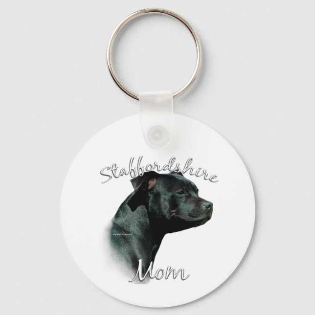 Llavero Staffordshire Bull Terrier Mom 2 (Anverso)