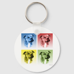 Llavero Staffordshire Bull Terrier Pop Art
