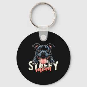 Llavero Staffy Mom Staffordshire Bull Terrier Dog Tattoo F