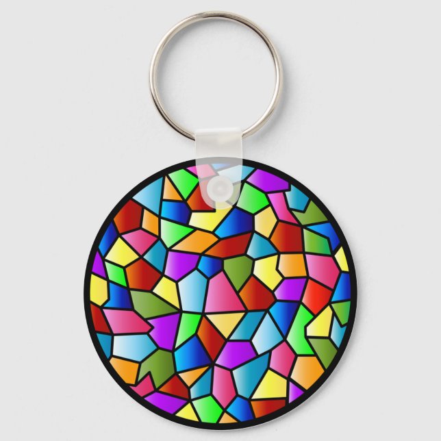 Llavero Stained Glass Circle Keychain (Anverso)