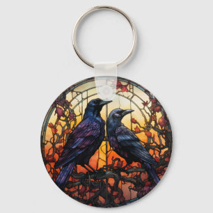 Llavero StainGlass Ravens