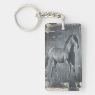 Llavero Stallion de carreras negras