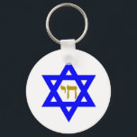 Llavero STAR of David & Symbol of LIFE<br><div class="desc">símbolos judíos</div>