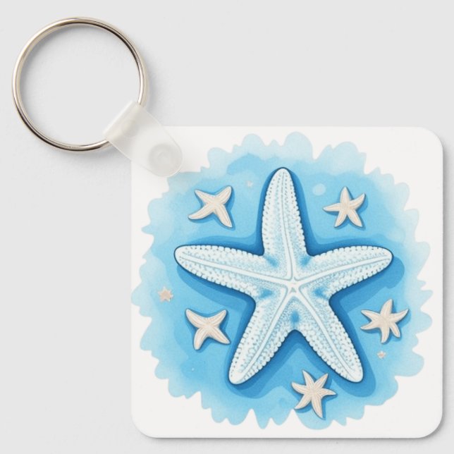 Llavero Starfish en azul (Anverso)