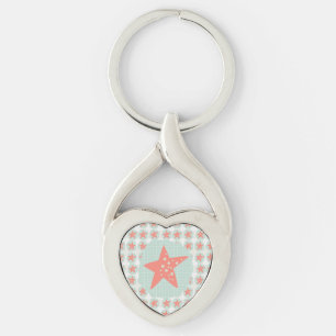 Llavero Starfish Whimsical Sea Ocean Nautical