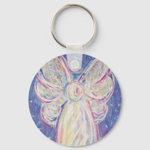 Llavero Starry Night Guardian Angel Art Charm Keychain