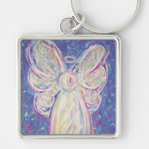 Llavero Starry Night Guardian Angel Art Personalizado Keyc