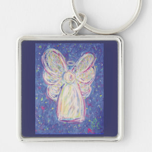 Llavero Starry Night Guardian Angel Art Personalizado Keyc