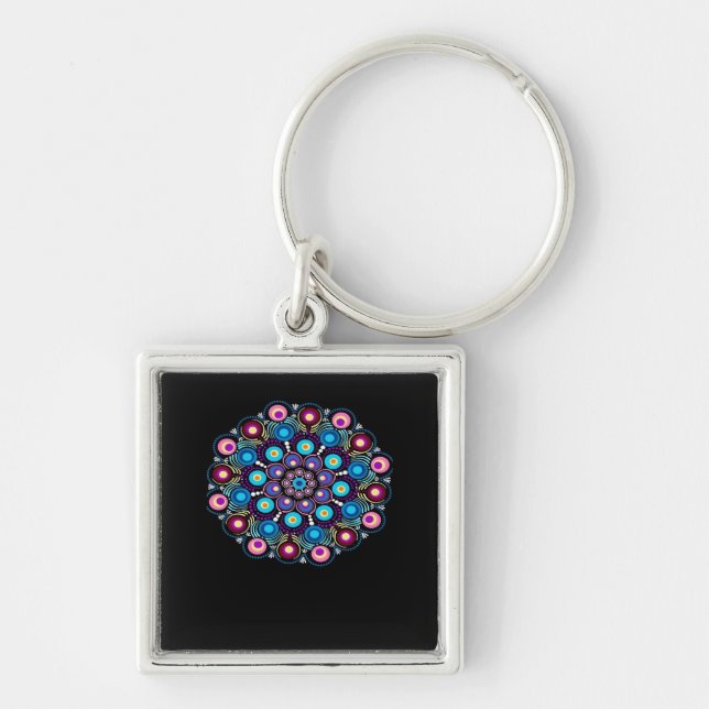 Llavero Starry Night Whimsigoth Dot Mandala (Frente)