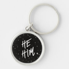 Llavero Stars He Him Pronoun Keychain