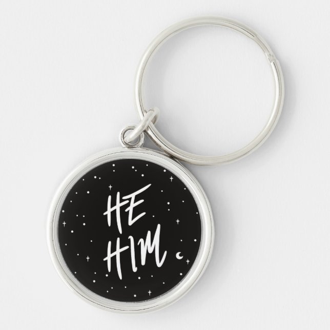 Llavero Stars He Him Pronoun Keychain (Frente)