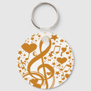 Llavero Stars, Hears and The Music Notes, Gold_