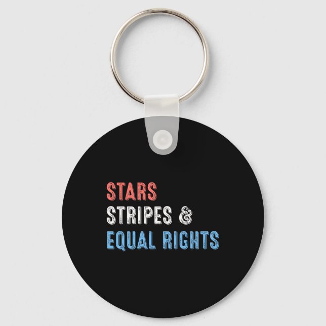 Llavero Stars Stripes and Equal Rights 4 de julio (Anverso)