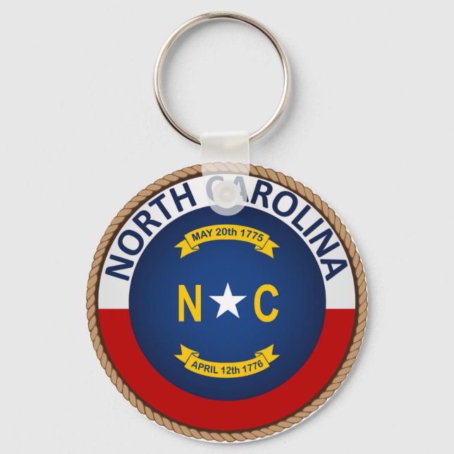 Llavero State of North Carolina Flag Seal (Anverso)