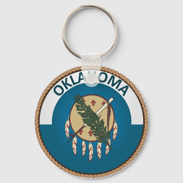 Llavero State of Oklahoma Flag Seal (Anverso)
