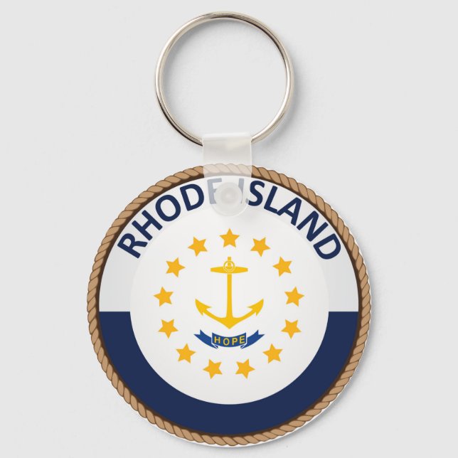 Llavero State of Rhode Island Flag Seal (Anverso)