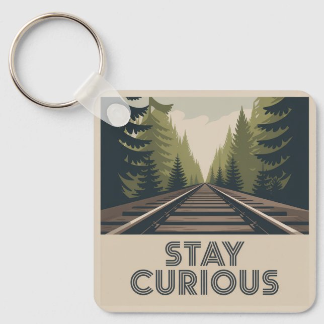 Llavero Stay Curious (Anverso)
