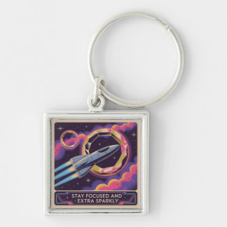 Llavero Stay Focused And Extra Sparkly